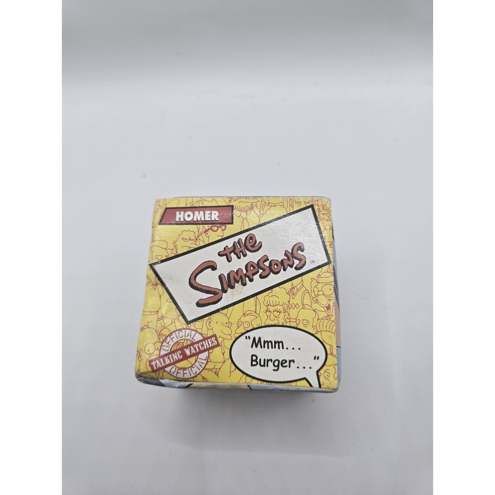 2002 Homer Simpson Talking Watch New In Box The Simpsons Burger King - Untested